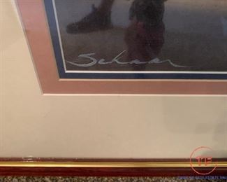 ETHAN ALLEN Framed Golf Scene Print