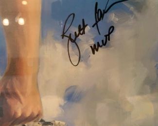 1995 Limited Edition BRETT FAVRE Signed Print by George E Pollard