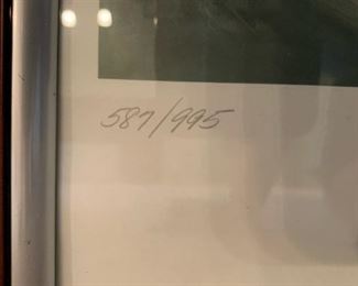 1995 Limited Edition BRETT FAVRE Signed Print by George E Pollard