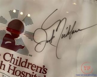 St. Jude Golf Tournament Flag Signed by JACK NICKLAUS