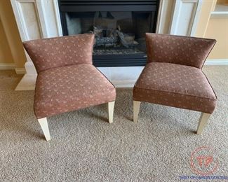 Custom Upholstered Contemporary Sitting Chairs