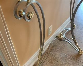 Glass Topped Entry Way Table