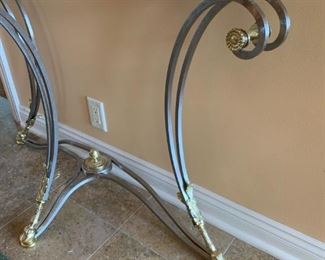 Glass Topped Entry Way Table