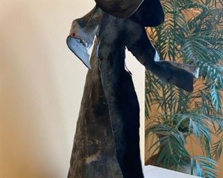 Metal Art Hooded Figure