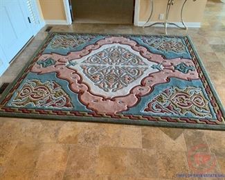 8' x 10' Carved Area Rug