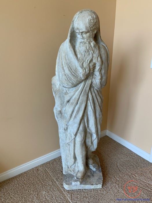 Stone Cast Emperor / Immortal Statue - 4' 11" Tall