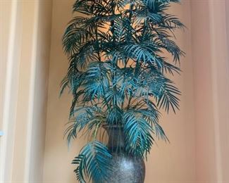 7' Tall Silk Fern with Planter