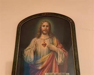 Antique Religious Framed Art