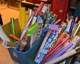 Tons of holiday and occasional wrapping paper
