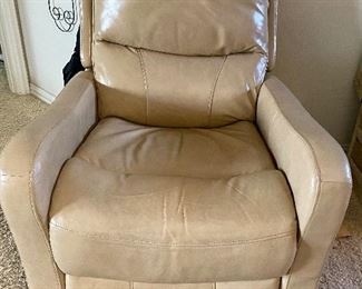 Electric leather recliner 