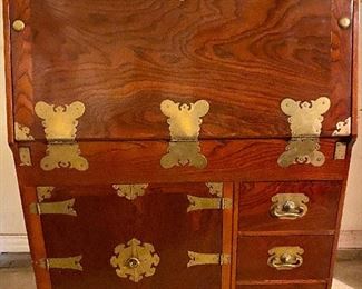 Handmade secretary from Korea- has multiple hidden compartments 