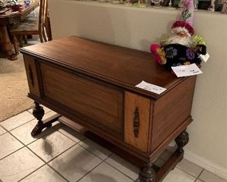 Incredible lane cedar chest with carved legs