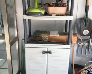 plastic garage cabinet