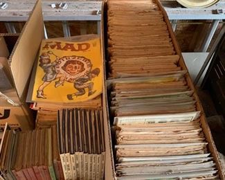 Good size variety of comics i.e. Marvel, DC, etc. Many without covers from the 60's however there are a number of good finds with covers.