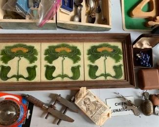Antique English tile