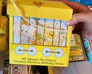 Precious Moments All Aboard the Enesco Birthday series train set