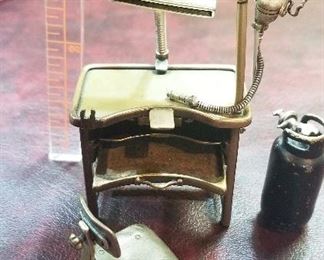 Very unique antique hand made miniature jewelers bench