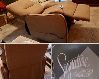 #6 - Ashley's Furniture Electric Lift Chair w/Heat & Massage - Purchased June '19 w/minimal use for 2 mths - $650.00 OBO