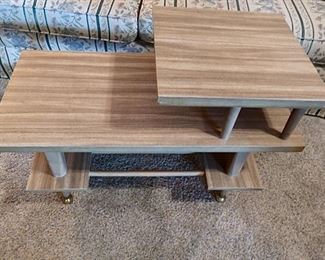 #12 - MCM Two-Tier End Table - $50.00 - 32" x 21" x 16"