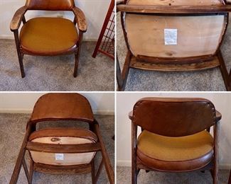 #5 - MCM Wood Arm Chair by LouAllen Furniture Mfg. - $60.00 - 24" x 21" x 29"