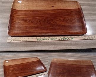 #35 - Wood Rectangle Two-Tone Tray - $28.00