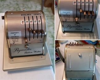 #47 - Paymaster Ribbon Writer Machine - $25.00 (no key)