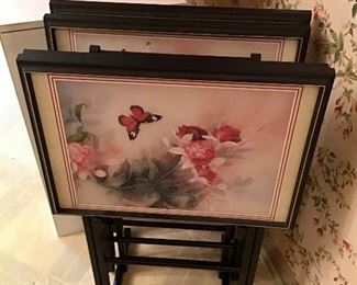 Chinoiserie Style Tray Tables