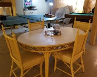 Faux bamboo dining set