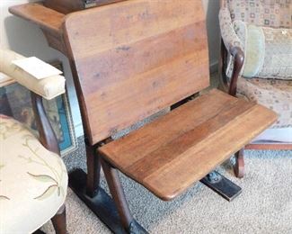 Wonderful antique school desk