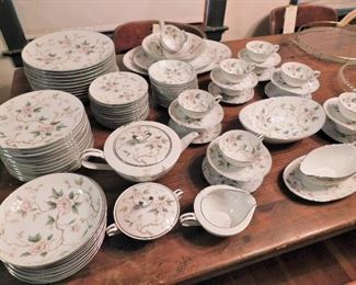 Large set of Noritake china in the CHATHAM pattern