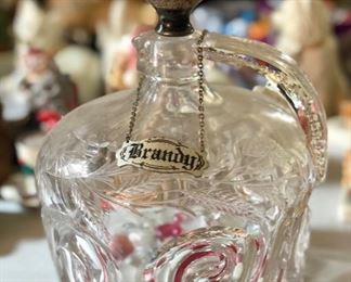 Decanter with sterling stopper 