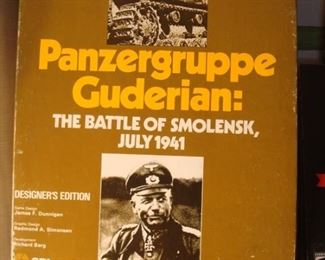 SMALLS Area:   This PANZERGRUPPE  GUDERIAN board game is a special designer's edition.   Test your spy strategy and tactical abilities.