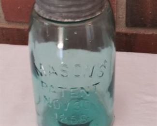 Mason's Blue Canning Jar