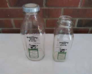 Smiling Hill Farms Milk Bottles