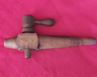 Antique Wooden Spout Handle for Keg