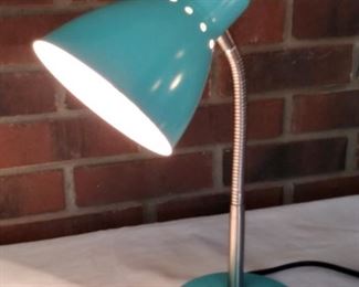 Blue Goose-Neck Student Lamp