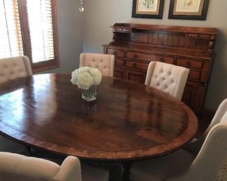 Old Plank Custom Oval Dining Table 