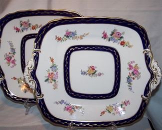 early rare english serving plates no chips or hairs 
