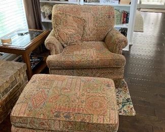 chair with ottoman