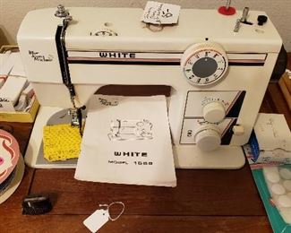 WHITE Blue Jeans sewing machine, sewing accessories