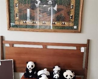 framed Panda Bear art, stuffed Panda Bears