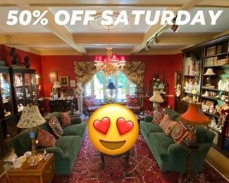 50 off SATURDAY