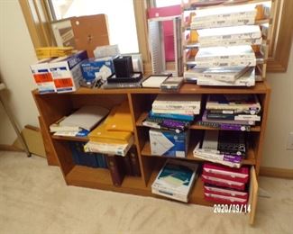 book case & office supplies