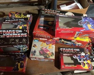 Transformers boxes only.  We have uncovered Transformer Toys.  A small collection. 
