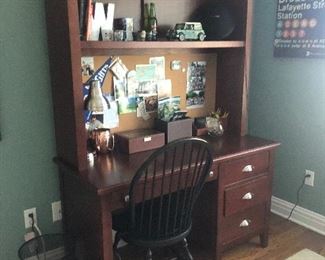DESK WITH HUTCH AND CHAIR