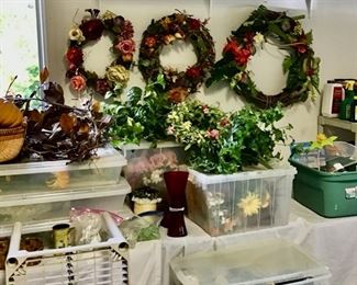 Wreathes and silk floral