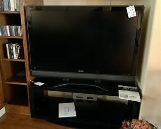 Sharp 52" TV and Sony TV Stand