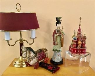 Lamp, Oriental Figurine