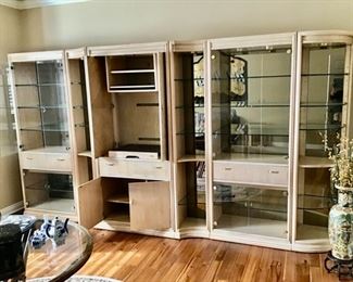 5 Separate Pieces, Lighted Curios, TV Cabinet or Secretary