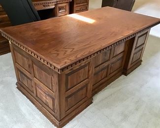 Gorgeous Solid Oak Executive Desk.  Appointments are filling up fast.  Call 501-940-4178 NOW